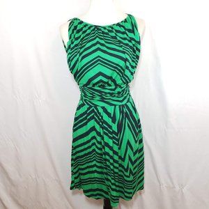 ♦️5/$20 Express Green & Blue Striped Dress XS